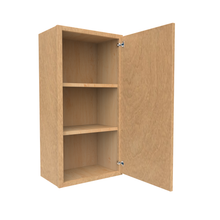 Load image into Gallery viewer, RTA - Slim Shaker Karamel - 36&quot;Height Single Door Wall Cabinets - 18&quot;W x 36&quot;H x 12&quot;D