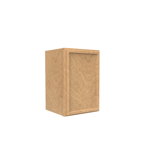 RTA - Slim Shaker Karamel - 18"Height Single Door Wall Cabinets - 21"W x 18"H x 12"D