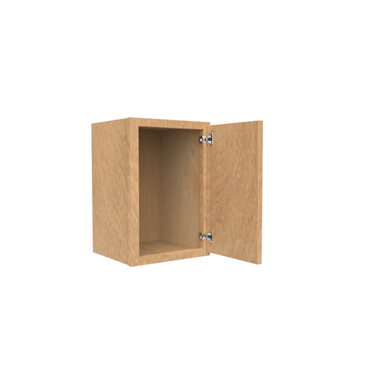 RTA - Slim Shaker Karamel - 18"Height Single Door Wall Cabinets - 21"W x 18"H x 12"D