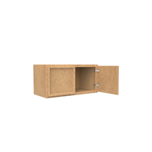 Load image into Gallery viewer, RTA - Slim Shaker Karamel - 12&quot;Height Single Door Wall Cabinets - 24&quot;W x 12&quot;H x 12&quot;D
