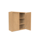 Load image into Gallery viewer, RTA - Slim Shaker Karamel - 30&quot;Height Double Door Wall Cabinets - 27&quot;W x 30&quot;H x 12&quot;D