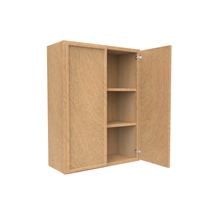 Load image into Gallery viewer, RTA - Slim Shaker Karamel - 36&quot;Height Double Door Wall Cabinets - 27&quot;W x 36&quot;H x 12&quot;D