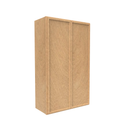 Load image into Gallery viewer, RTA - Slim Shaker Karamel - 42&quot;Height Double Door Wall Cabinets - 27&quot;W x 42&quot;H x 12&quot;D