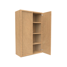 Load image into Gallery viewer, RTA - Slim Shaker Karamel - 42&quot;Height Double Door Wall Cabinets - 27&quot;W x 42&quot;H x 12&quot;D