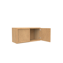 Load image into Gallery viewer, RTA - Slim Shaker Karamel - 15&quot;Height Double Door Wall Cabinets - 30&quot;W x 15&quot;H x 12&quot;D
