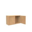 Load image into Gallery viewer, RTA - Slim Shaker Karamel - 18&quot;Height Double Door Wall Cabinets - 30&quot;W x 18&quot;H x 12&quot;D