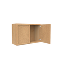 Load image into Gallery viewer, RTA - Slim Shaker Karamel - 21&quot;Height Double Door Wall Cabinets - 30&quot;W x 21&quot;H x 12&quot;D