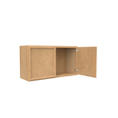 Load image into Gallery viewer, RTA - Slim Shaker Karamel - 18&quot;Height Double Door Wall Cabinets - 33&quot;W x 18&quot;H x 12&quot;D