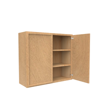 Load image into Gallery viewer, RTA - Slim Shaker Karamel - Double Door Wall Cabinet - 33&quot;W x 12&quot;D x 30&quot;H