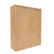 Load image into Gallery viewer, RTA - Slim Shaker Karamel - 42&quot;Height Double Door Wall Cabinets - 33&quot;W x 42&quot;H x 12&quot;D