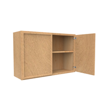 Load image into Gallery viewer, RTA - Slim Shaker Karamel - 24&quot;Height Double Door Wall Cabinets - 36&quot;W x 24&quot;H x 12&quot;D