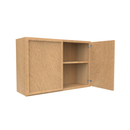 Load image into Gallery viewer, RTA - Slim Shaker Karamel - 24&quot;Height Double Door Wall Cabinets - 36&quot;W x 24&quot;H x 12&quot;D