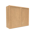 Load image into Gallery viewer, RTA - Slim Shaker Karamel - 30&quot;Height Double Door Wall Cabinets - 36&quot;W x 30&quot;H x 12&quot;D