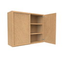 Load image into Gallery viewer, RTA - Slim Shaker Karamel - 30&quot;Height Double Door Wall Cabinets - 36&quot;W x 30&quot;H x 12&quot;D