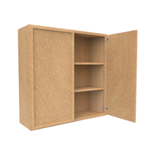 Load image into Gallery viewer, RTA - Slim Shaker Karamel - 36&quot;Height Double Door Wall Cabinets - 36&quot;W x 36&quot;H x 12&quot;D