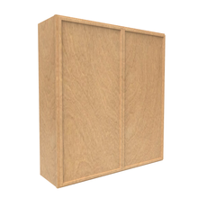 Load image into Gallery viewer, RTA - Slim Shaker Karamel - 42&quot;Height Double Door Wall Cabinets - 39&quot;W x 42&quot;H x 12&quot;D