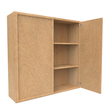 Load image into Gallery viewer, RTA - Slim Shaker Karamel - 42&quot;Height Double Door Wall Cabinets - 42&quot;W x 42&quot;H x 12&quot;D