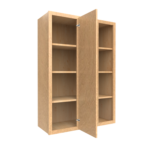RTA - Slim Shaker Karamel - Wall Blind Corner Cabinets - 30"W x 42"H x 12"D