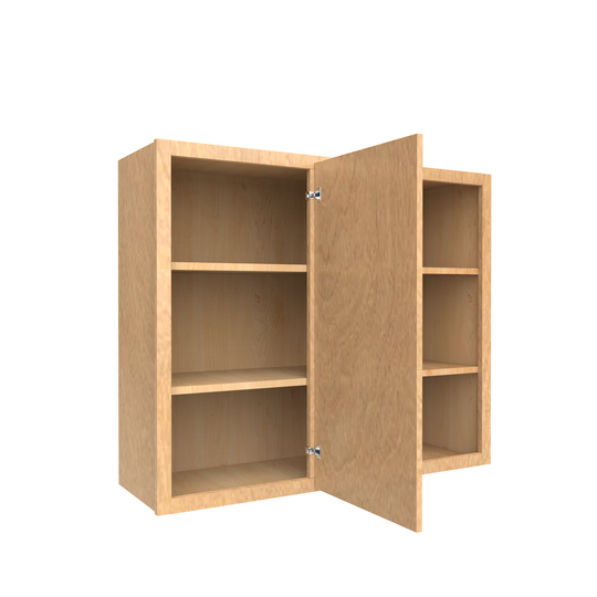 RTA - Slim Shaker Karamel - Wall Blind Corner Cabinets - 36"W x 30"H x 12"D