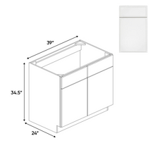 Load image into Gallery viewer, RTA - Slim Shaker Oatmeal - Sink Base Cabinets - 39&quot;W x 34.5&quot;H x 24&quot;D