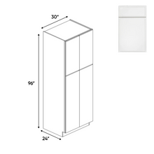 Load image into Gallery viewer, RTA - Slim Shaker Oatmeal - Double Door Pantry Cabinets - 30&quot;W x 96&quot;H x 24&quot;D