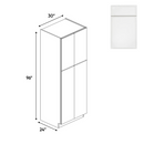 Load image into Gallery viewer, RTA - Slim Shaker Oatmeal - Double Door Pantry Cabinets - 30&quot;W x 96&quot;H x 24&quot;D
