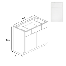 Load image into Gallery viewer, RTA - Slim Shaker Oatmeal - Vanity Consoles - 42&quot;W x 34.5&quot;H x 21&quot;D