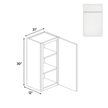 Load image into Gallery viewer, RTA - Slim Shaker Oatmeal - 30&quot;Height Single Door Wall Cabinets - 21&quot;W x 30&quot;H x 12&quot;D