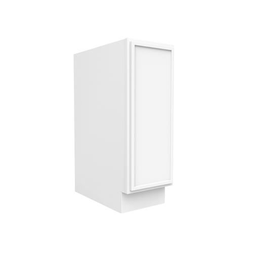 RTA - Slim Shaker Oatmeal - Full Height Single Door Base Cabinets - 12