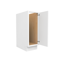 Load image into Gallery viewer, RTA - Slim Shaker Oatmeal - Full Height Single Door Base Cabinets - 12&quot;W x 34.5&quot;H x 24&quot;D