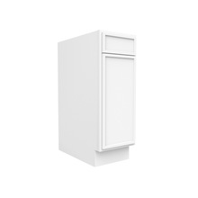 Load image into Gallery viewer, RTA - Slim Shaker Oatmeal - Single Door Cabinets - 12&quot;W x 34.5&quot;H x 24&quot;D