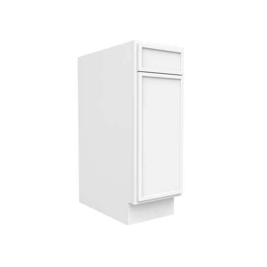RTA - Slim Shaker Oatmeal - Single Door Cabinets - 12"W x 34.5"H x 24"D