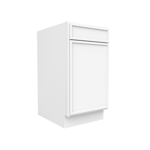 RTA - Slim Shaker Oatmeal - Single Door Cabinets - 18