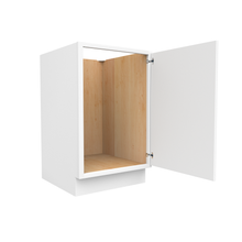 Load image into Gallery viewer, RTA - Slim Shaker Oatmeal - Full Height Single Door Base Cabinets - 21&quot;W x 34.5&quot;H x 24&quot;D