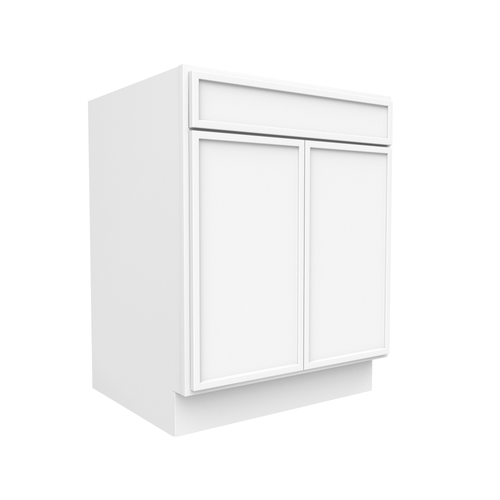 RTA - Slim Shaker Oatmeal - Double Door Cabinets - 27