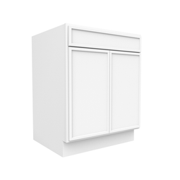 RTA - Slim Shaker Oatmeal - Double Door Cabinets - 27