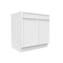 Load image into Gallery viewer, RTA - Slim Shaker Oatmeal - Double Door Cabinets - 33&quot;W x 34.5&quot;H x 24&quot;D