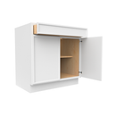 Load image into Gallery viewer, RTA - Slim Shaker Oatmeal - Double Door Cabinets - 33&quot;W x 34.5&quot;H x 24&quot;D