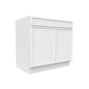 Load image into Gallery viewer, RTA - Slim Shaker Oatmeal - Double Door Cabinets - 36&quot;W x 34.5&quot;H x 24&quot;D