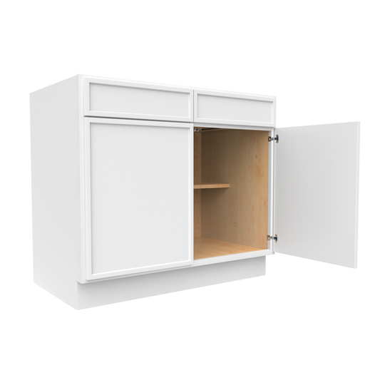 RTA - Slim Shaker Oatmeal - Double Door Cabinets - 39"W x 34.5"H x 24"D
