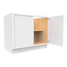 Load image into Gallery viewer, RTA - Slim Shaker Oatmeal - Full Height Double Door Base Cabinets - 42&quot;W x 34.5&quot;H x 24&quot;D