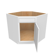Load image into Gallery viewer, RTA - Slim Shaker Oatmeal - Diagnonal Corner Sink Base Cabinets - 36&quot;W x 34.5&quot;H x 36&quot;D