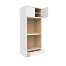 Load image into Gallery viewer, RTA - Slim Shaker Oatmeal - Double Oven Cabinets - 33&quot;W x 84&quot;H x 24&quot;D