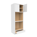 Load image into Gallery viewer, RTA - Slim Shaker Oatmeal - Double Oven Cabinets - 33&quot;W x 90&quot;H x 24&quot;D