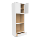 Load image into Gallery viewer, RTA - Slim Shaker Oatmeal - Double Oven Cabinets - 33&quot;W x 96&quot;H x 24&quot;D