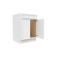 Load image into Gallery viewer, RTA - Slim Shaker Oatmeal - Sink Base Cabinets - 24&quot;W x 34.5&quot;H x 24&quot;D