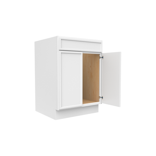 RTA - Slim Shaker Oatmeal - Sink Base Cabinets - 24"W x 34.5"H x 24"D