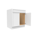 Load image into Gallery viewer, RTA - Slim Shaker Oatmeal - Sink Base Cabinets - 30&quot;W x 34.5&quot;H x 24&quot;D