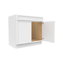 Load image into Gallery viewer, RTA - Slim Shaker Oatmeal - Sink Base Cabinets - 36&quot;W x 34.5&quot;H x 24&quot;D