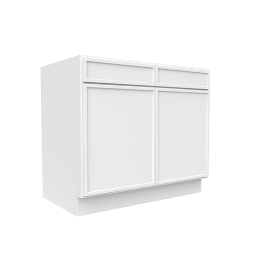 RTA - Slim Shaker Oatmeal - Sink Base Cabinets - 39"W x 34.5"H x 24"D